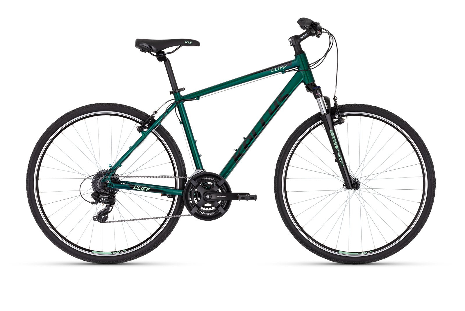 Hybrid bicycle KELLYS Cliff 30 Rainforest Green