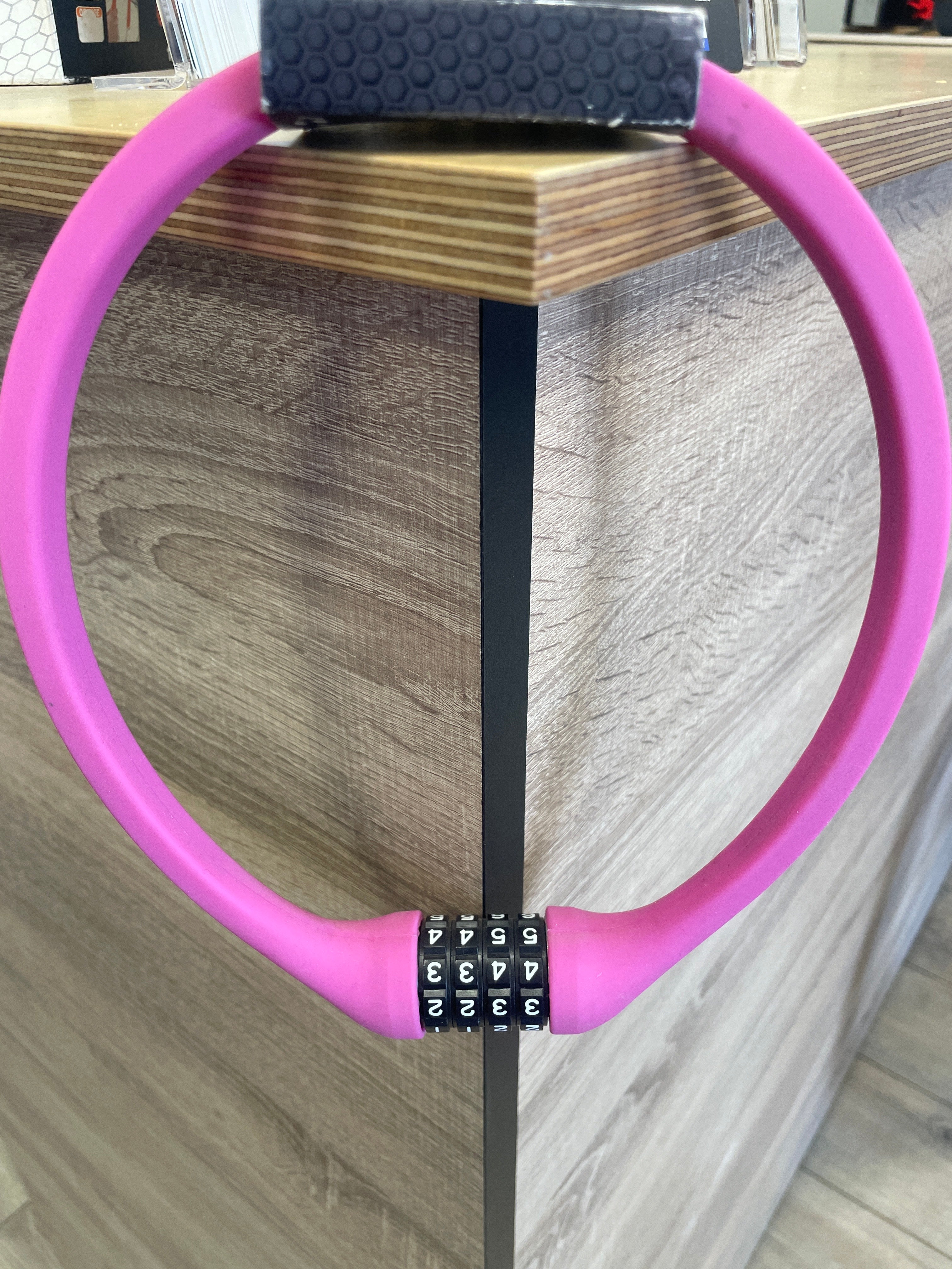 Author ACL 77 Silicone bike lock pink