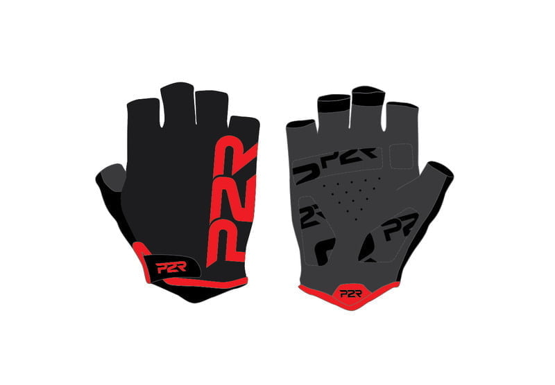 P2R GRIPPEX, cycling gloves, black-red