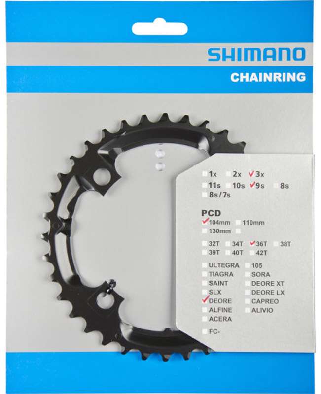 Shimano DEORE Chainring for FC-M590/591 36T