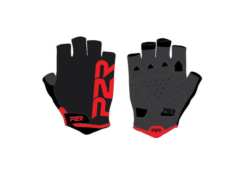 P2R ZARRIA, cycling gloves, black-red