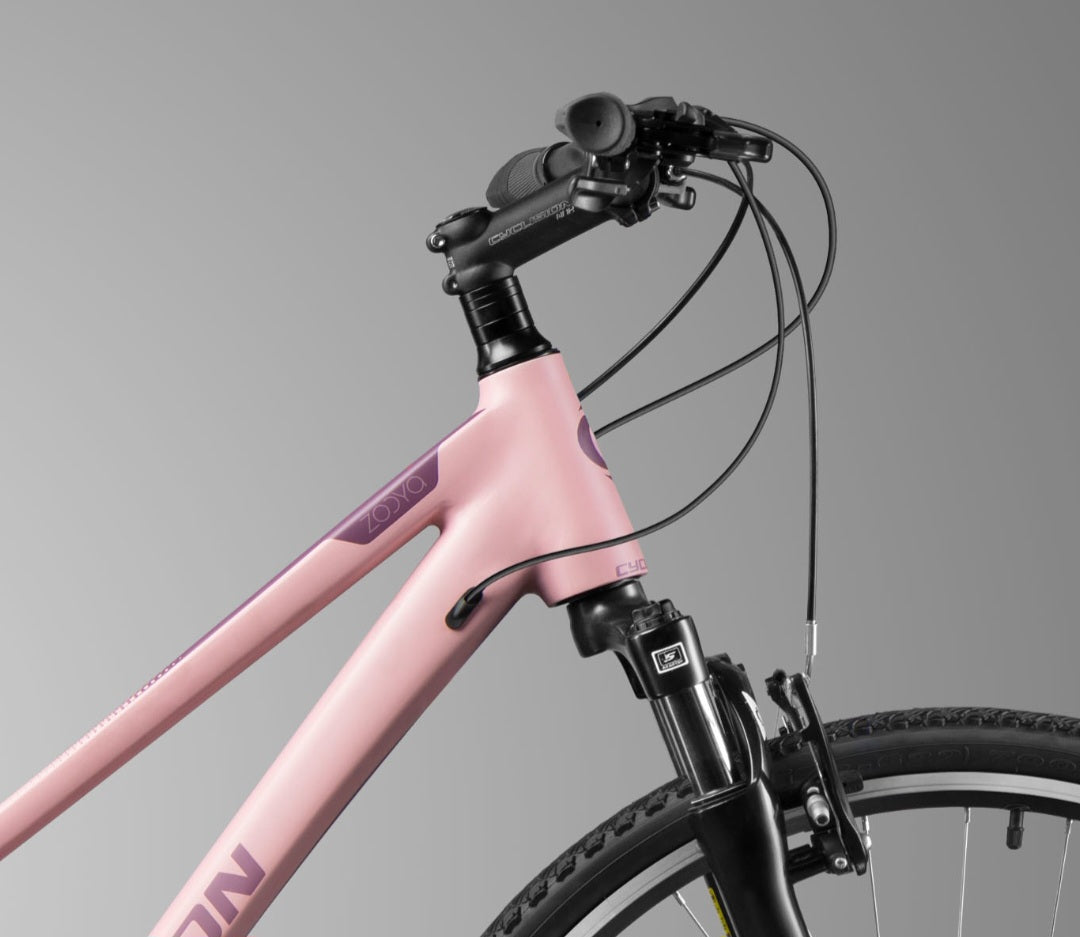 Cyclision Zodya 5 Vintage Pink ladies hybrid bike