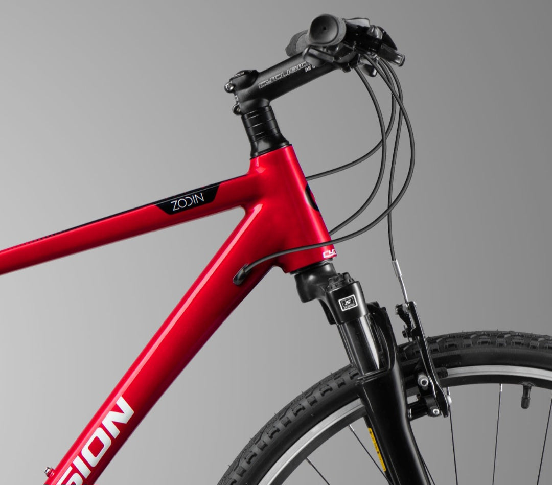 Cyclision Zodin 5 Red Soul Hybrid bike